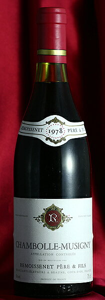 RemoissenetChambolle Musigny シャンボール・ミュジニー ルモワスネ Remoissenetワイン フランス ブルゴーニュ