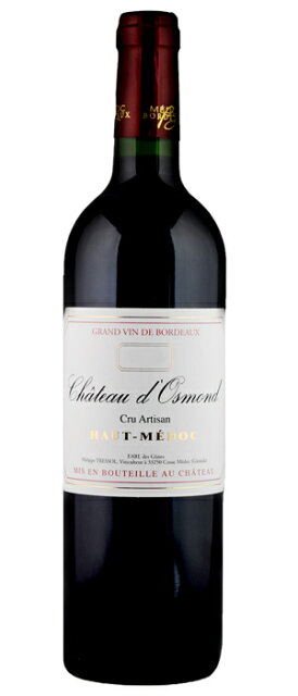 シャトー・ドスモン・クリュ・アルティザン 赤 フランス ボルドー地方 オー・メドック Haut-Medoc フランス ボルドー